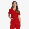 Blusa de trabajo con cuello en V Eds Essentials para mujer Blusa de trabajo con cuello en V Eds Essentials para mujer