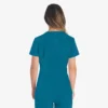 Blusa de trabajo con cuello en V Eds Essentials para mujer