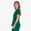 Blusa de trabajo con cuello en V Eds Essentials para mujer