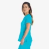 Blusa de trabajo con cuello en V Eds Essentials para mujer