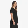 Blusa de trabajo con cuello en V Eds Essentials para mujer