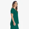Blusa de trabajo con cuello en V Eds Essentials para mujer