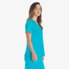 Blusa de trabajo con cuello en V Eds Essentials para mujer
