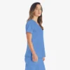 Blusa de trabajo con cuello en V Eds Essentials para mujer