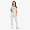 Blusa de trabajo con cuello en V Eds Essentials para mujer
