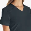 Blusa de trabajo con cuello en V Eds Essentials para mujer