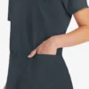Blusa de trabajo con cuello en V Eds Essentials para mujer
