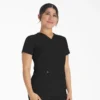 Blusa de trabajo con cuello en V Eds Nxt para mujer