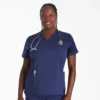 Blusa de trabajo con cuello en V Eds Nxt para mujer Blusa de trabajo con cuello en V Eds Nxt para mujer