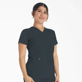 Blusa de trabajo con cuello en V Eds Nxt para mujer