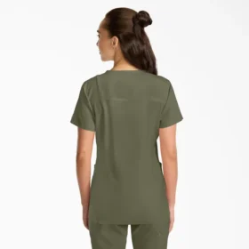 Blusa de trabajo con cuello en V Eds Nxt para mujer
