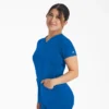 Blusa de trabajo con cuello en V Eds Nxt para mujer