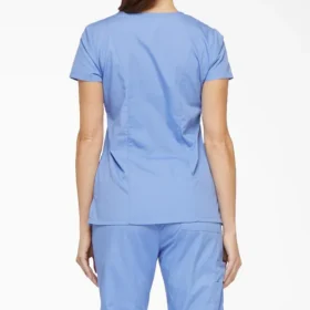 Blusa de trabajo con cuello en V Eds Signature para mujer