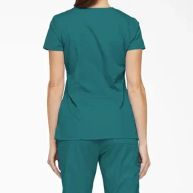 Blusa de trabajo con cuello en V Eds Signature para mujer