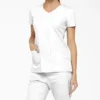 Blusa de trabajo con cuello en V Eds Signature para mujer