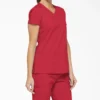 Blusa de trabajo con cuello en V Eds Signature para mujer Blusa de trabajo con cuello en V Eds Signature para mujer