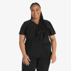 Blusa médica cruzada para mujer Eds Essentials