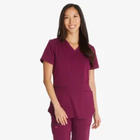 Blusa médica de cuello en V Balance para mujer