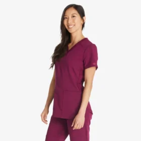 Blusa médica de cuello en V Balance para mujer