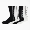 Calcetines con estampado de logotipo, tallas 6-12, paquete de 4 Calcetines con estampado de logotipo, tallas 6-12, paquete de 4