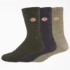 Calcetines cortos bordados Dickies, tallas 6-12, paquete de 3 Calcetines cortos bordados Dickies, tallas 6-12, paquete de 3