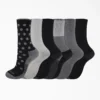 Calcetines cortos con estampado para mujer, talla 6-9, paquete de 6