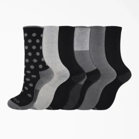 Calcetines cortos con estampado para mujer, talla 6-9, paquete de 6