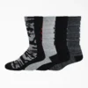 Calcetines cortos con logo y estampado de camuflaje, tallas 6-12, paquete de 4