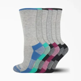 Calcetines cortos para mujer con control de humedad, tallas 6-9, paquete de 6