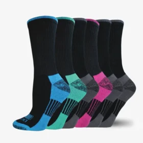 Calcetines cortos para mujer con control de humedad, tallas 6-9, paquete de 6