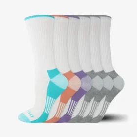Calcetines cortos para mujer con control de humedad, tallas 6-9, paquete de 6