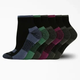 Calcetines cortos para mujer con control de la humedad, tallas 6-9, paquete de 6
