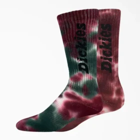 Calcetines cortos Tie-Dye, tallas 6-12, paquete de 2