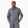 Camisa de botones a rayas finas Lima