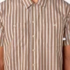Camisa de servicio de manga corta a rayas Camisa de servicio de manga corta a rayas
