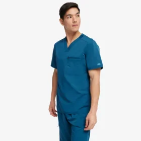 Camisa de trabajo Balance de cuello en V para hombre