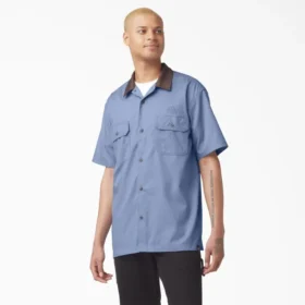 Camisa de trabajo con cuello bloque de Vincent Alvarez Camisa de trabajo con cuello bloque de Vincent Alvarez