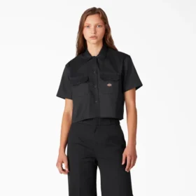 Camisa de trabajo corta para mujer