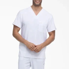 Camisa de trabajo de cuello en V Eds Essentials para hombre