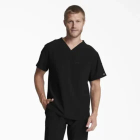 Camisa de trabajo de cuello en V para hombre Eds Essentials, con cuello que se puede meter por dentro Camisa de trabajo de cuello en V para hombre Eds Essentials, con cuello que se puede meter por dentro