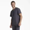 Camisa de trabajo de cuello en V para hombre Eds Essentials, con cuello que se puede meter por dentro