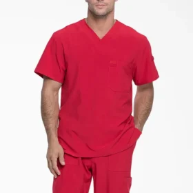 Camisa de trabajo de cuello en V para hombre Eds Essentials, con cuello que se puede meter por dentro Camisa de trabajo de cuello en V para hombre Eds Essentials, con cuello que se puede meter por dentro