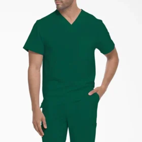 Camisa de trabajo de cuello en V para hombre Eds Essentials, con cuello que se puede meter por dentro Camisa de trabajo de cuello en V para hombre Eds Essentials, con cuello que se puede meter por dentro