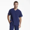 Camisa de trabajo de cuello en V para hombre Eds Essentials, con cuello que se puede meter por dentro