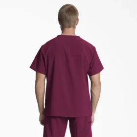 Camisa de trabajo de cuello en V para hombre Eds Essentials, con cuello que se puede meter por dentro