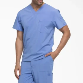 Camisa de trabajo de cuello en V para hombre Eds Essentials, con cuello que se puede meter por dentro Camisa de trabajo de cuello en V para hombre Eds Essentials, con cuello que se puede meter por dentro