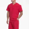 Camisa de trabajo de cuello en V para hombre Eds Essentials, con cuello que se puede meter por dentro