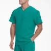 Camisa de trabajo de cuello en V para hombre Eds Essentials, con cuello que se puede meter por dentro