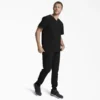 Camisa de trabajo de cuello en V para hombre Eds Essentials, con cuello que se puede meter por dentro