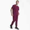 Camisa de trabajo de cuello en V para hombre Eds Essentials, con cuello que se puede meter por dentro